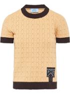 Prada Knitted T-shirt - Yellow