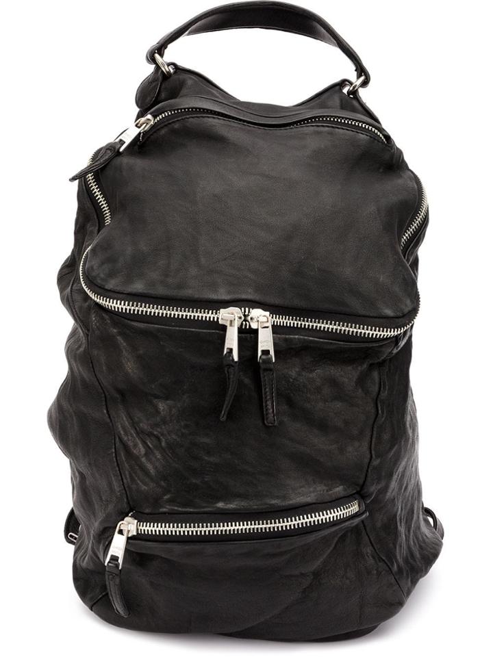 Giorgio Brato Zipped Backpack - Black