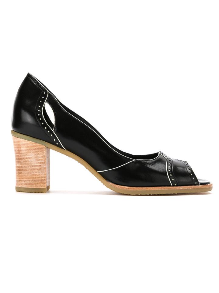 Sarah Chofakian Patent Leather Pumps - Black