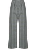 Sofie D'hoore Cropped Check Trousers - Grey