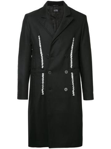 Selfmade By Gianfranco Villegas Double Breasted Stitch Detail Coat -