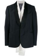 Alexander Mcqueen Evening Scarf Tuxedo Jacket - Black