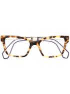 Miu Miu Eyewear Tortoiseshell Square Glasses, Brown, Acetate/metal
