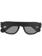 Moncler Eyewear Rectangular Shield Sunglasses - Black