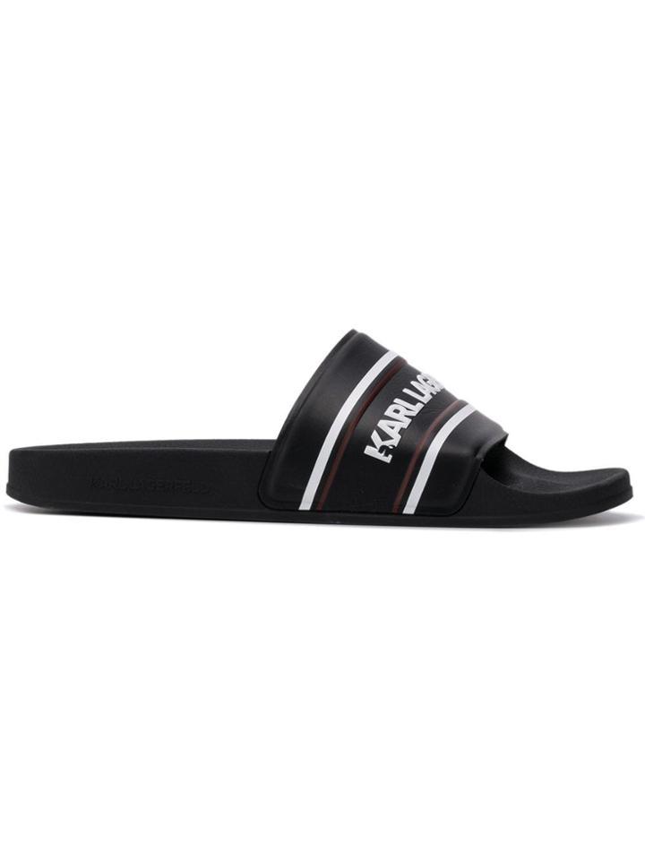 Karl Lagerfeld Kondo Kontrast Slides - Black