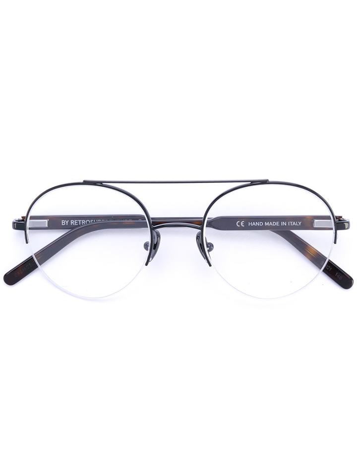 Retrosuperfuture - Round Frames - Men - Acetate - One Size, Black, Acetate