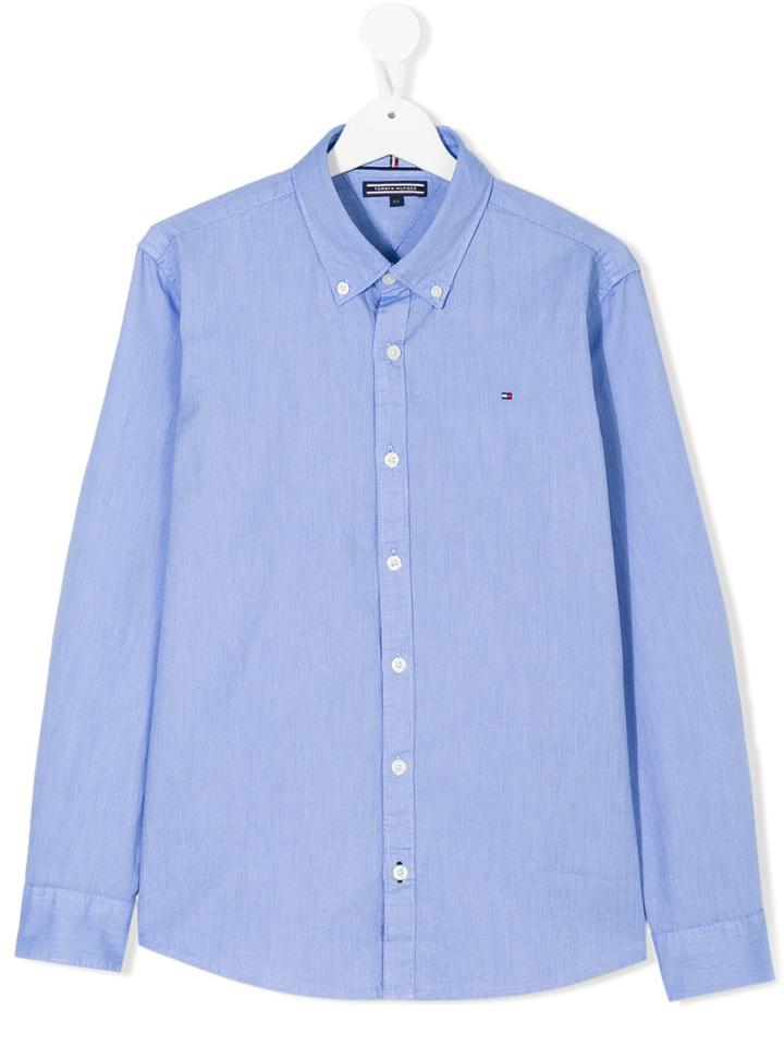 Tommy Hilfiger Junior - Classic Shirt - Kids - Cotton - 16 Yrs, Blue