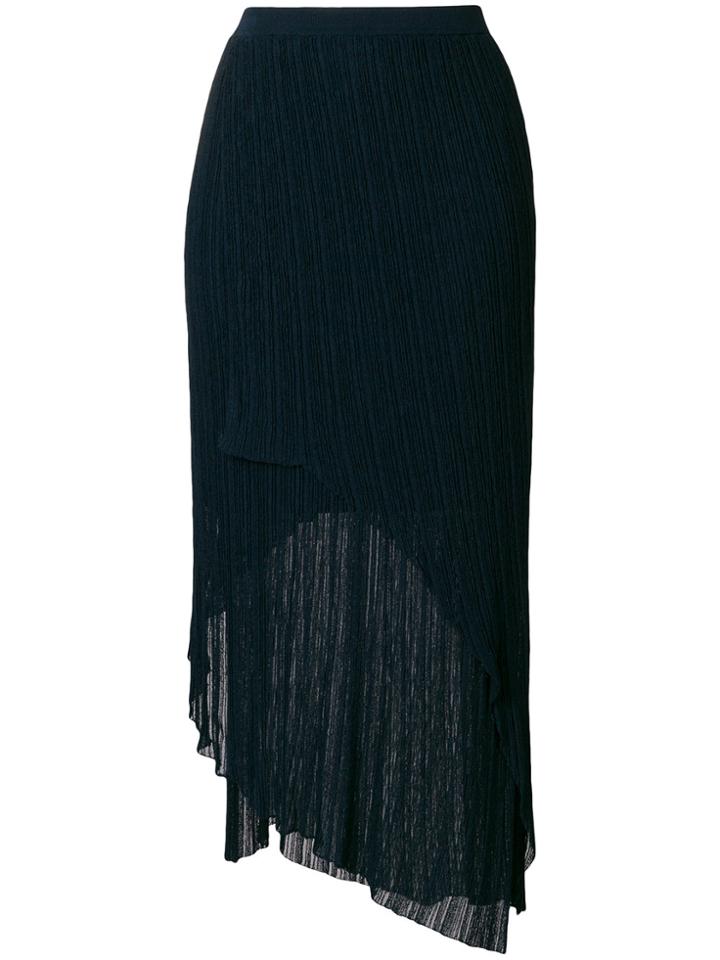 Christian Wijnants Asymmetric Shift Skirt - Blue