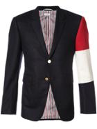 Thom Browne Classic Single Breasted Sport Coat With Three Panel Sleeve