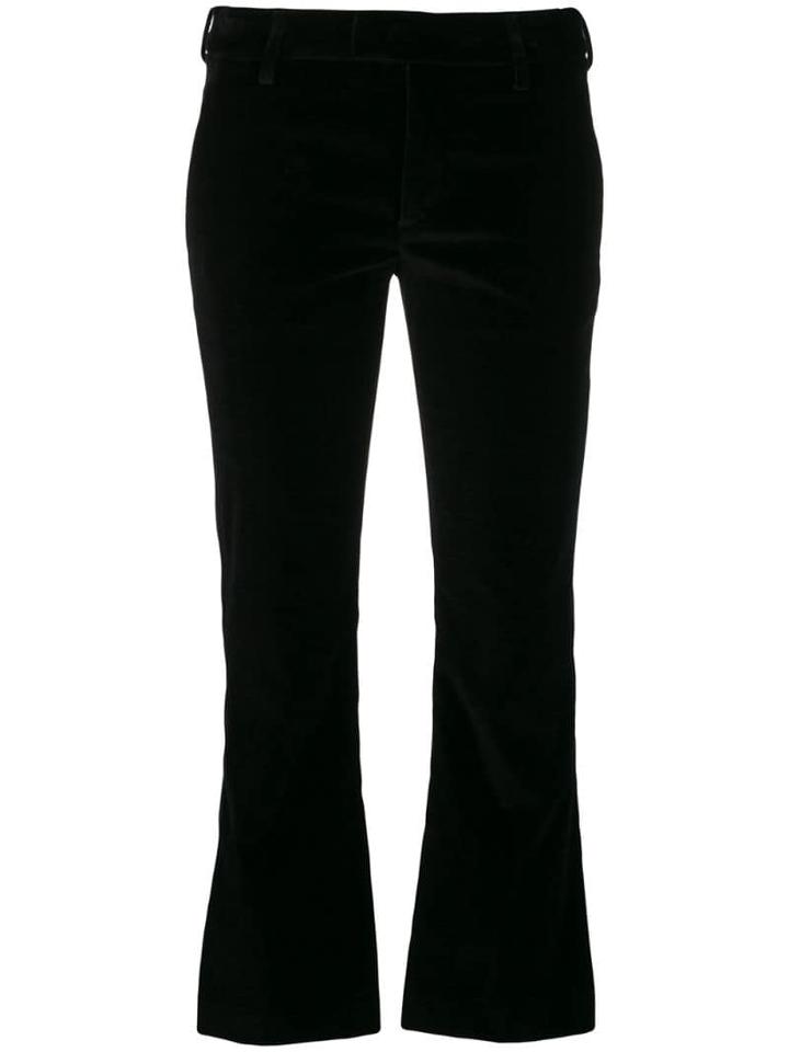 Dondup Cropped Flare Hem Trousers - Black