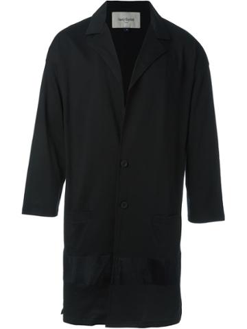 Casely-hayford Textured Stripe Single Breasted Coat