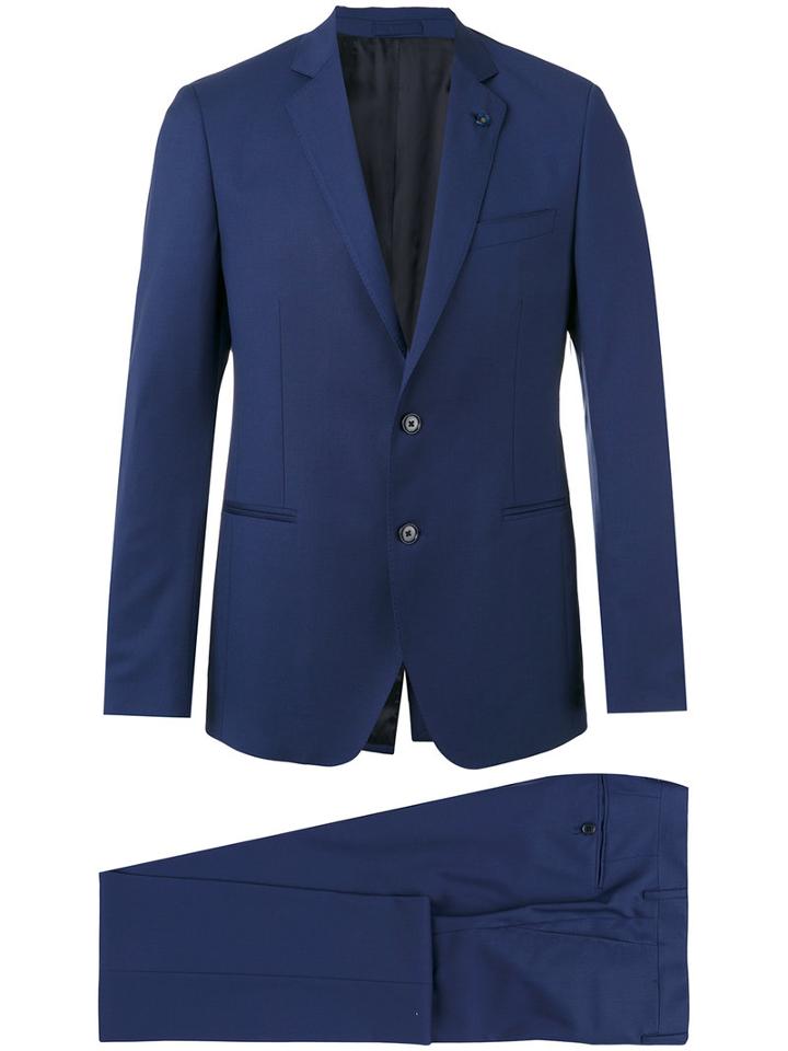 Lardini - Two-button Suit - Men - Cotton/cupro/viscose/wool - 52, Blue, Cotton/cupro/viscose/wool