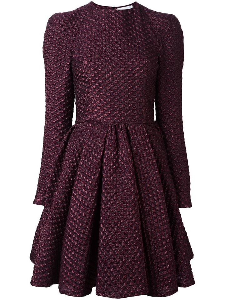 Daizy Shely Flared Dress, Women's, Size: 42, Pink/purple, Acrylic/polyester/polyamide/metallized Polyester