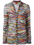 Missoni Zebra Print Shirt, Women's, Size: 42, Cotton/viscose