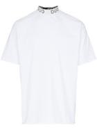 Duo Logo Print Cotton T-shirt - White