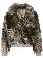 Stella Mccartney Leopard Print Jacket - Black