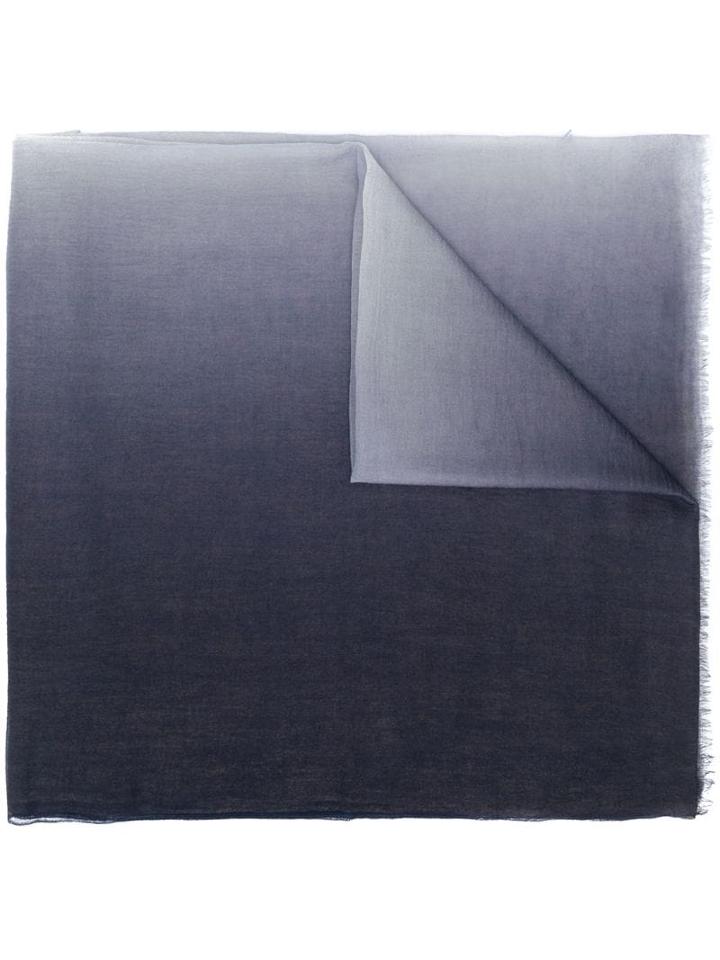 Snobby Sheep Cashmere Ombré Effect Scarf - Blue