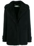 Off-white Woman Embroidered Peacoat - Black