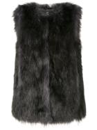 Unreal Fur Faux Fur Midnight Vest - Grey