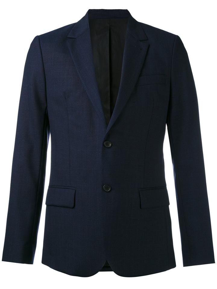 Ami Alexandre Mattiussi Lined Two Button Jacket - Blue