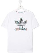 Adidas Kids Zoo Trefoil Logo T-shirt - White