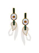 Camila Klein Acryllic Earrings - Metallic