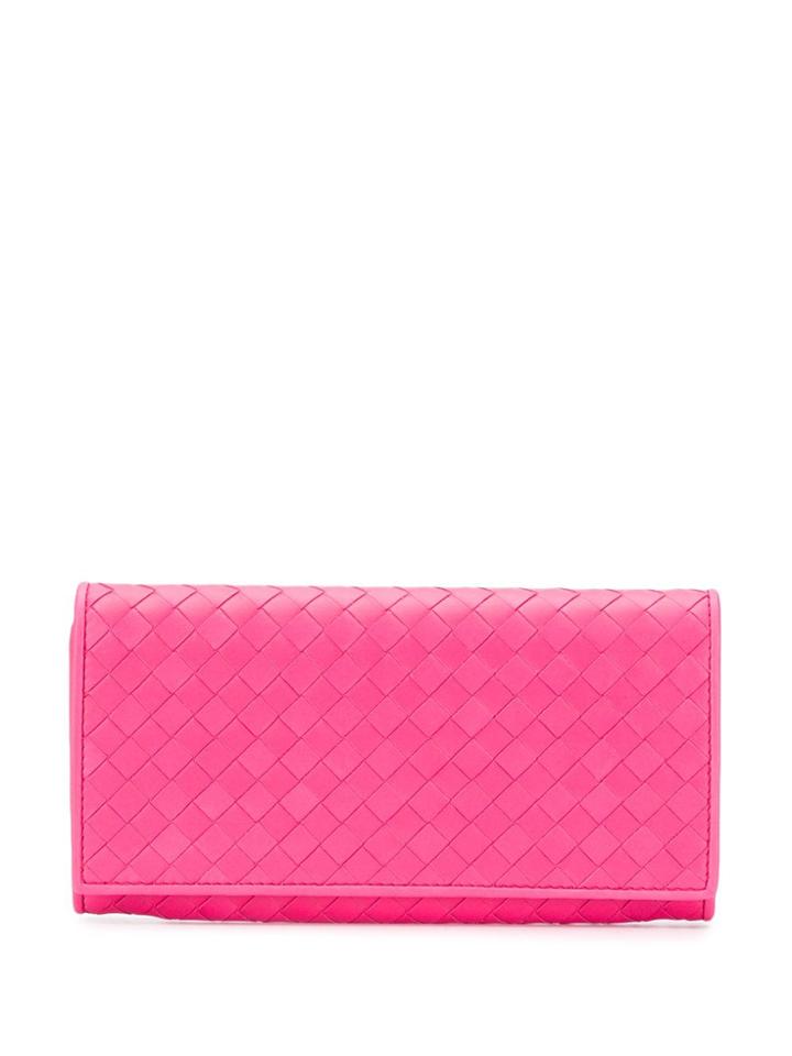 Bottega Veneta Classic Continental Wallet - Pink