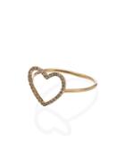 Rosa De La Cruz 18kt Yellow Gold Heart Diamond Ring