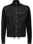 Prada Shell-panelled Cardigan - Black
