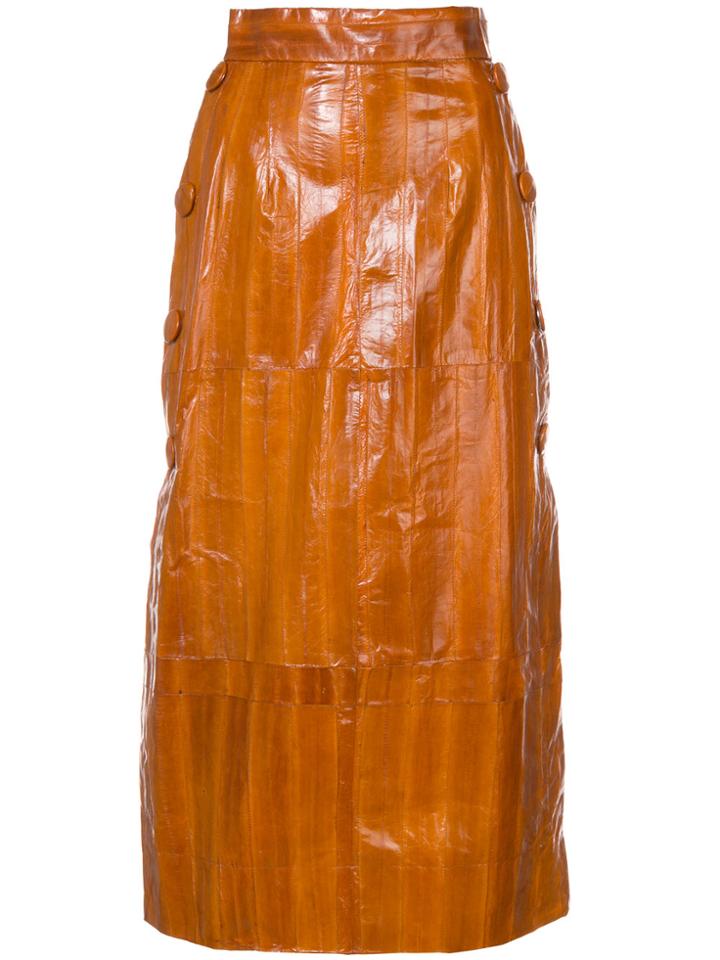 Roksanda Panelled Midi Skirt - Brown