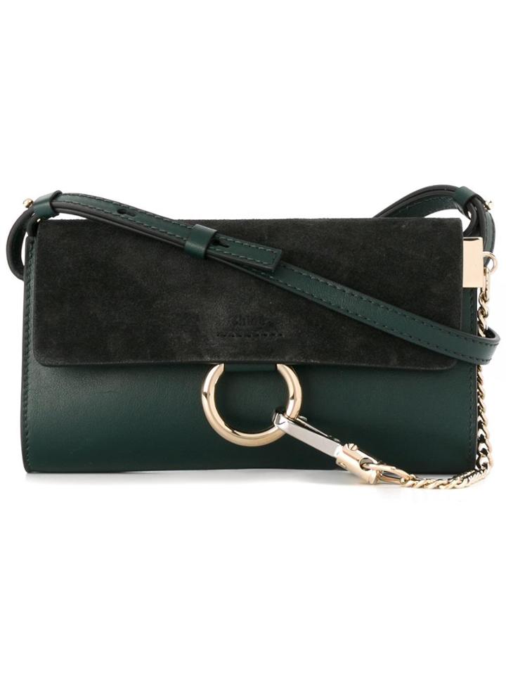 Chloé Nano 'faye' Shoulder Bag - Green