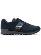 Prada Technical Lace-up Sneakers - Blue
