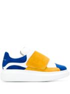 Alexander Mcqueen Oversized Touch Strap Sneakers - Blue