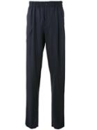 Giorgio Armani - Elastic Waist Trousers - Men - Cashmere/virgin Wool - 46, Black, Cashmere/virgin Wool
