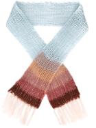Maiami Colour Block Scarf, Women's, Blue, Mohair/merino/polyamide
