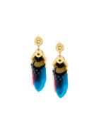 Gas Bijoux 'sao' Earrings, Women's, Blue