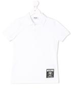 Moschino Kids Teen Logo Polo Shirt - White