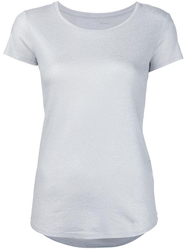 Majestic Filatures Scoop Neck T-shirt, Women's, Size: 1, White, Silk/cotton/cashmere