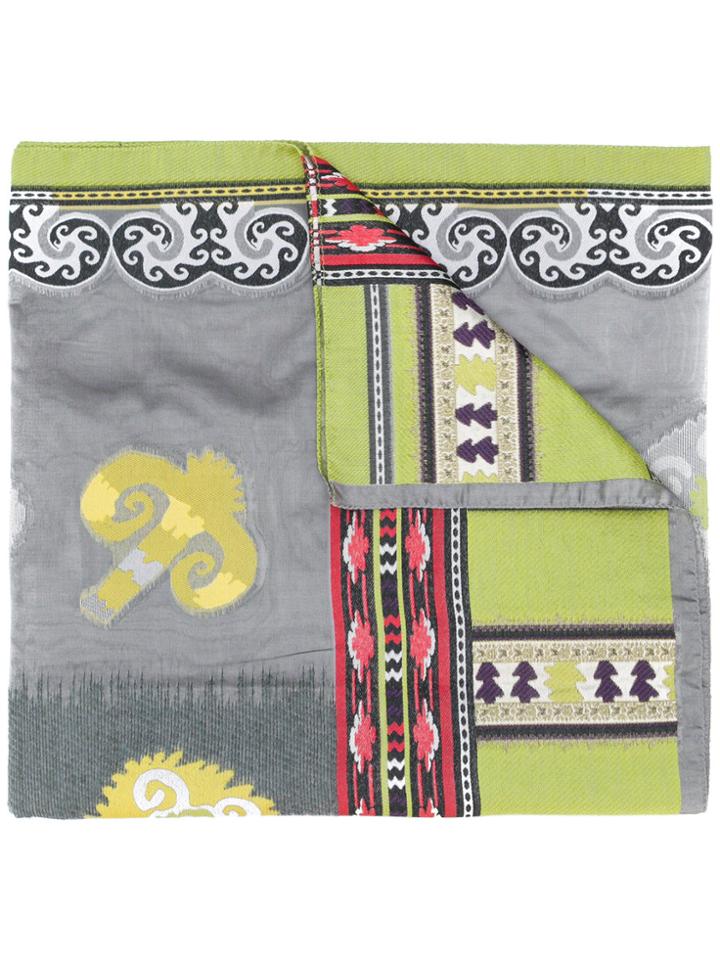 Etro Aztec Print Scarf - Multicolour