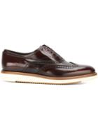 Salvatore Ferragamo Love Derby Shoes, Men's, Size: 8, Brown, Calf Leather/leather/rubber