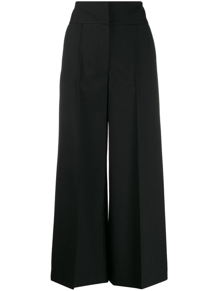 Stella Mccartney High-waisted Wide Leg Trousers - Black