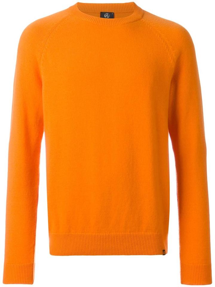 Ps By Paul Smith Crew Neck Jumper, Men's, Size: Xl, Yellow/orange, Merino