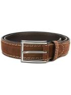 Canali Casual Belt, Men's, Size: 115, Brown, Leather