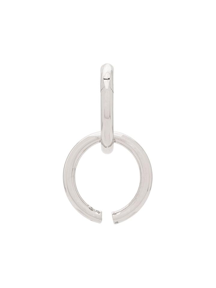 Alan Crocetti Loop Hole Earrings - Silver