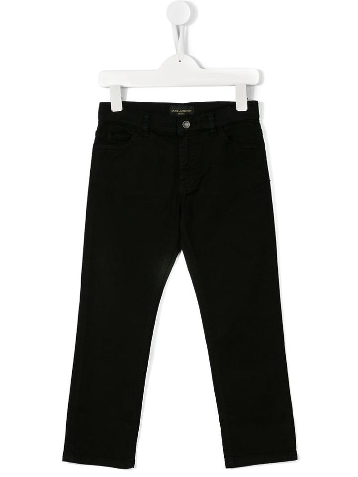Dolce & Gabbana Kids Music Jeans, Boy's, Size: 6 Yrs, Black