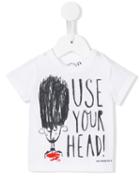 Burberry Kids Use Your Head Print T-shirt, Infant Boy's, Size: 6 Mth, White