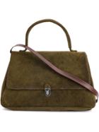 Cherevichkiotvichki Rib Textured Shoulder Bag - Green