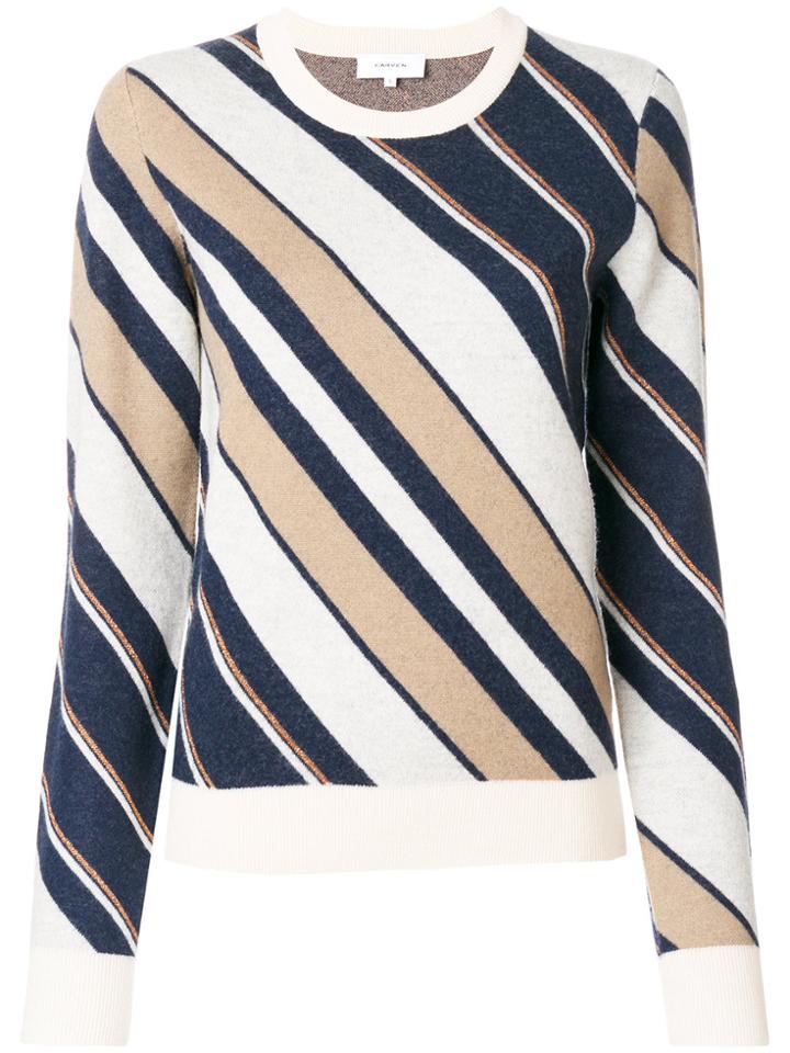 Carven Diagonal Stripe Jumper - Multicolour