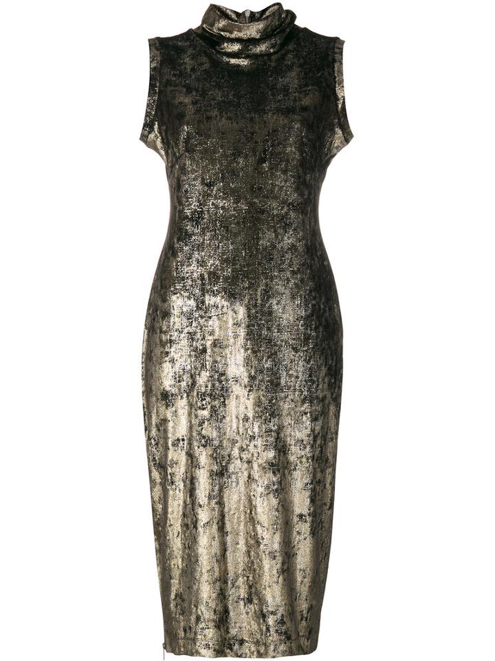 Antonio Marras - Turtle Neck Tubular Dress - Women - Polyester/spandex/elastane - 40, Grey, Polyester/spandex/elastane
