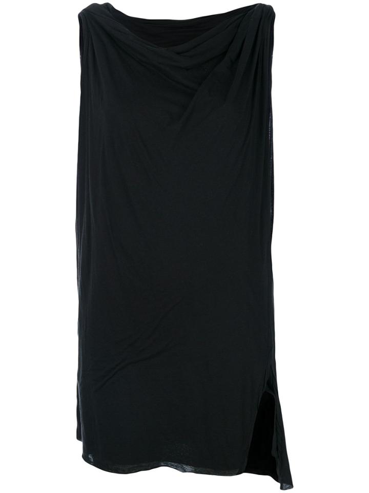 Rick Owens Drkshdw Draped Tank Top - Black